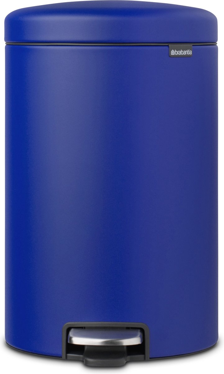 Goedkoopste Brabantia NewIcon Prullenbak - 20 liter - Mineral Powerful Blue