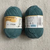 Schachenmayer Regia Sokkenwol Cotton 3326 blauw/groen