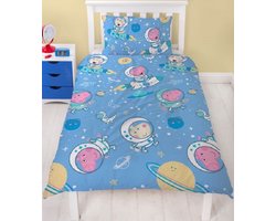 Peppa Pig - Dekbedovertrek - Eenpersoons - Blauw - George Big - Dekbed - 1-persoons