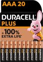 Duracell Plus Alkaline AAA batterijen - 20 stuks
