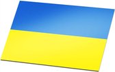 Set van 2 vlagstickers - Oekraine - Ukraine  - Stickers - 3 x 4,5 cm