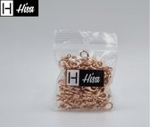 Hisa - Karabijn sluitingen - Rose Gold - 100 stuks - Karabijnsluitingen - 10mm