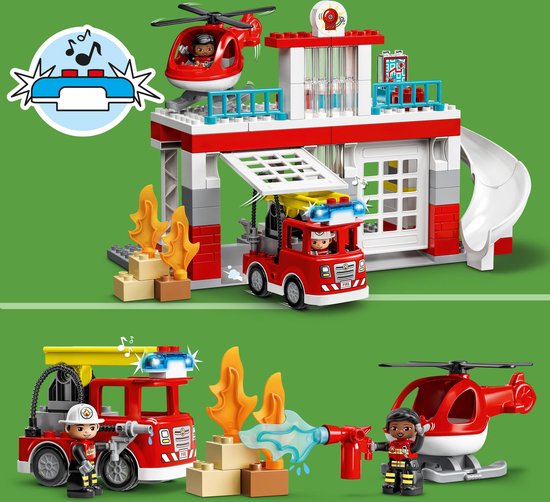 LEGO DUPLO Brandweerkazerne & Helikopter - 10970 — afbeelding 5