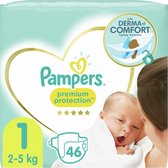 2x Pampers - Premium Protection 1 (46 stuks/doos)