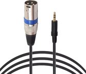 Doonjiey® - XLR male - Jack Kabel 3,5mm - Professioneel - 1,4 meter