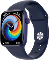 Smartwatch Rankos DT7 PRO- Sporthorloge - Smartwatch Dames & Heren - Blauw siliconen bandje - Hartslagmeter - Bloeddrukmeter - 15 Sports mode - Bloedzuurstofmeter - Slaapmonitor -
