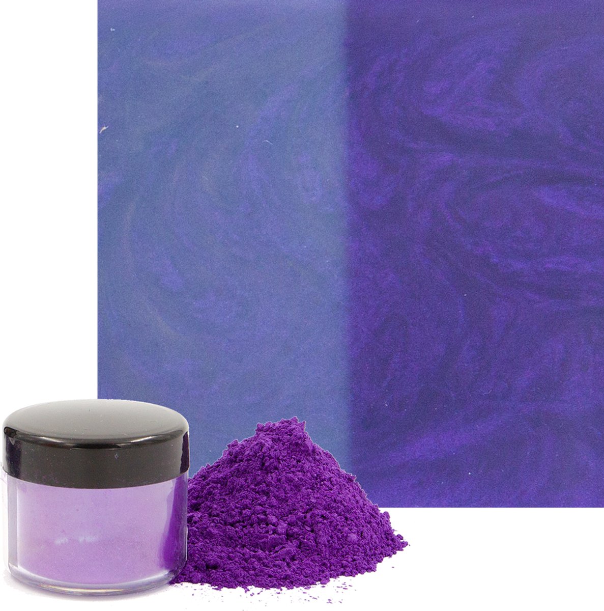 Pourpoxy pig Violet Purple Metallic pigmentpoeder - Epoxy kleurstof 10 gram