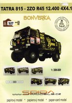 bouwplaat/modelbouw in karton Dakar 2012; Tatra 815, schaal 1:32