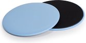 Fitness Slider - Set van 2 - Gliding Disc - Sliders - Pads - Stabiliteitsschijven - voor Core Training - 17.5 cm - Blauw