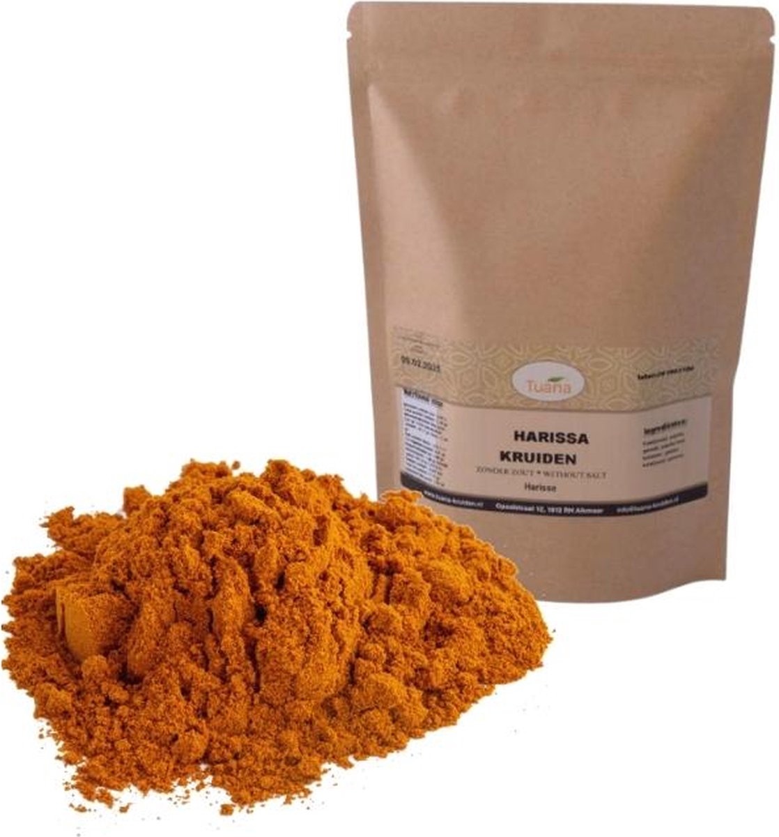Goedkoopste Tuana Kruiden - Harissa Kruiden - Zak 1000 Gram - Kruiden Zonder Zout - KZ0090