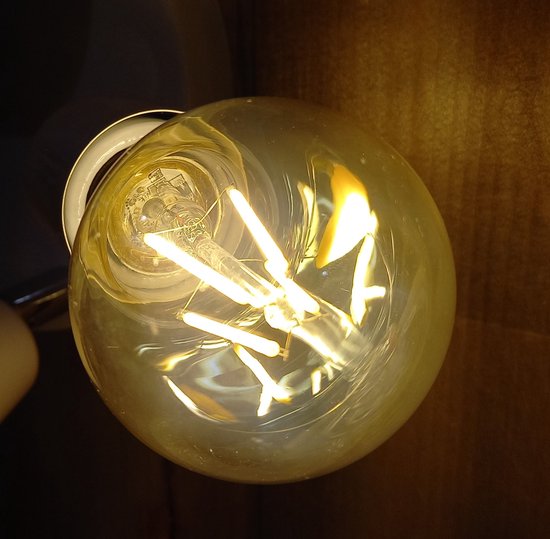 A60 filament bulb - Sensor - Set 3 stuks - Gold - 4W - 2700K