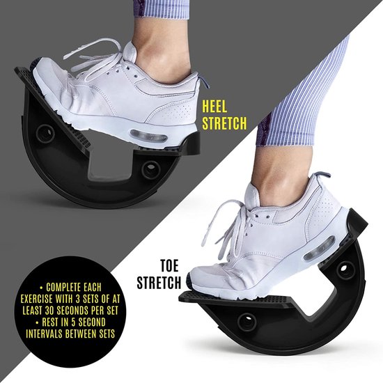 Foot Rocker- Kuitstretcher- Calf rocker- Voet stretcher- Rekt gespannen onderbeen- Plantar Fasciitis- Achilles Tendonitis- Kuit stretchen- stretcher-stretch board-yoga stretcher van Livino — afbeelding 3