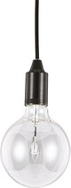 Ideal Lux Edison - Hanglamp Modern - Zwart - H:238cm   - E27 - Voor Binnen - Metaal - Hanglampen -  Woonkamer -  Slaapkamer - Eetkamer