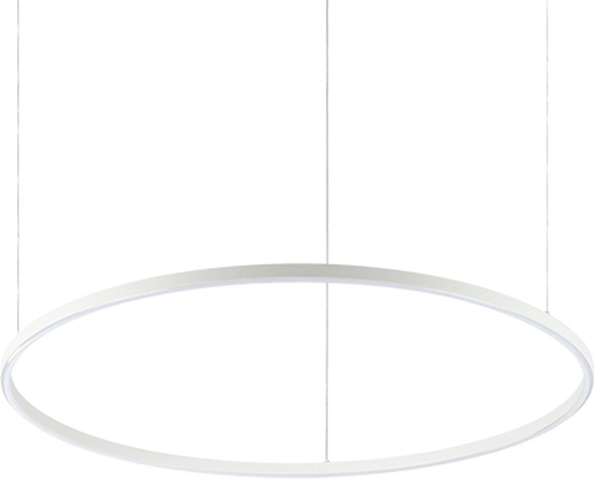 Ideal Lux - Oracle slim - Hanglamp - Aluminium - LED - Wit - Voor binnen - Lampen - Woonkamer - Eetkamer - Keuken
