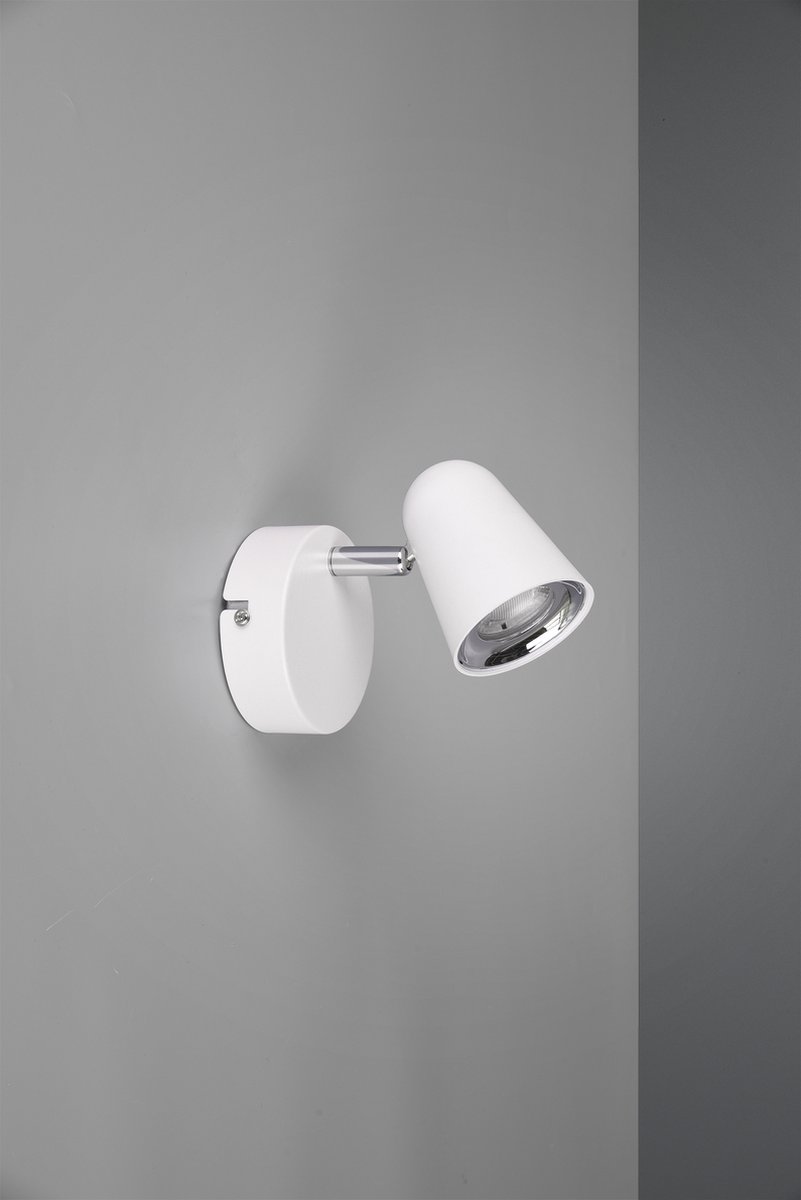 Reality Toulouse - Plafondlamp Modern - Wit - H:15cm - Universeel - Voor Binnen - Plastic - Plafondlampen - Slaapkamer - Kinderkamer - Woonkamer - Plafonnieres
