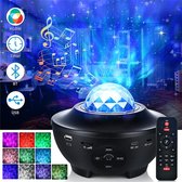 Cindaim Sterren Projector Bluetooth - Sterrenhemel Projector - Muziek box - Inclusief Handleiding - Galaxy Projector - Sterrenlamp - Discolamp - Nachtlampje Kinderen - Bluetooth -