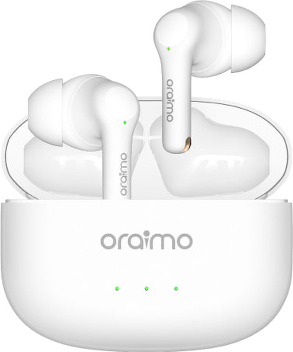 Oraimo - FreePods 3 TWS - Volledig draadloze oordopjes - draadloze oordopjes - bluetooth oordopjes - wireless earbuds - draadloze oortjes - Wit
