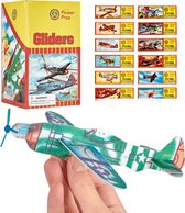 Decopatent® 48 Stuks Foam Vliegtuigen - Uitdeelcadeautjes - Fighter Gliders vliegtuig - Zweefvliegtuigen - Model: Foam Vliegtuig in Display