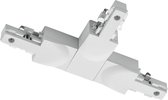 Spanningsrail Doorverbinder - Torna Dual - T Connector - Aarde Links - 2 Fase - Mat Wit