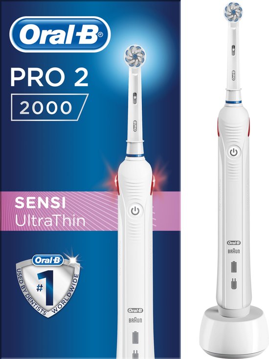 Oral-B Pro 2 2500 Sensi Ultrathin - Wit - Elektrische Tandenborstel - Oral B