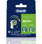 Oral-B CrossAction Opzetborstel Met CleanMaximiser-technologie, Verpakking Van 3 Stuks