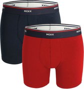 MEXX Boxershorts 2-pack Mannen - Navy/rood - Maat L