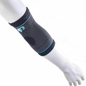 elleboogbandage Compression nylon zwart mt M