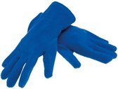 handschoenen fleece kobaltblauw maat XL/XXL