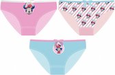 onderbroekenset Minnie Mouse roze/blauw 3 stuks mt 110
