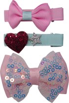Jessidress® Haarclips Haarspeldjes Meisjes haarspelden Set - Roze