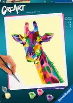 Ravensburger CreArt Giraffe - Schilderen op nummer voor volwassenen - Hobbypakket
