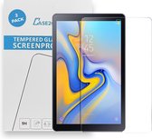 Tablet screenprotector geschikt voor Samsung Galaxy Tab A 10.5 - Case-friendly screenprotector - 2 stuks - Tempered Glass - Transparant