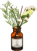 Geur gift set met geurstokjes, droogbloemen in apothekerspot | Aroma Sandal hout