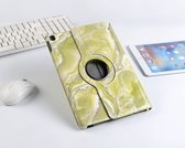 P.C.K. Hoesje/Boekhoesje/Bookcover/Bookcase/Book draaibaar Marmer Groen geschikt voor Apple iPad AIR 10.9 (2022)  MET PEN EN GLASFOLIE