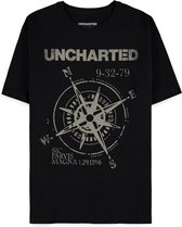 Uncharted Heren Tshirt -2XL- Compass Zwart