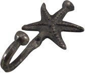 Deco4yourhome® - Kapstok - Metaal - Zeester - Antiek Zilver - Silver Antique - Starfish