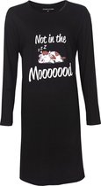 Temptation Dames Bigshirt Zwart TPNGD2125A - Maten: M