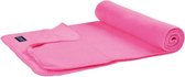 wintersjaal Deluxe 150 x 30 cm fleece roze