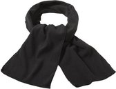 wintersjaal fleece unisex 180 cm zwart