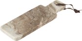 Plank Rechthoek Marmer Grijs/Beige Small