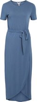 Object OBJANNIE NADIA S/S DRESS NOOS Dames Jurk Bijou blue - Maat XL