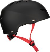 Nijdam Skate Helm Verstelbaar - Dark Fyre - Maat L - Zwart/Rood