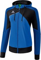 trainingsjack dames polyester blauw/zwart maat 40