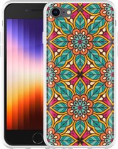 iPhone SE 2022 Hoesje Flora Mandala - Designed by Cazy