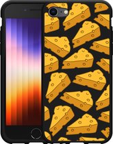 iPhone SE 2022 Hoesje Zwart Cheesy - Designed by Cazy