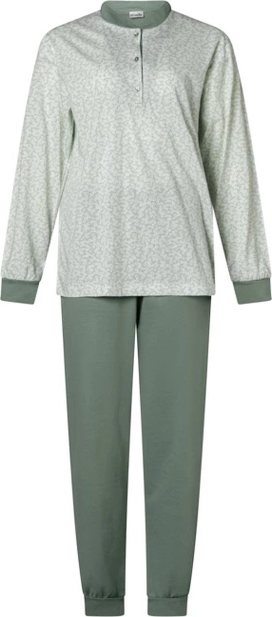 Dames pyjama Lunatex 100% katoen 124173 groen L