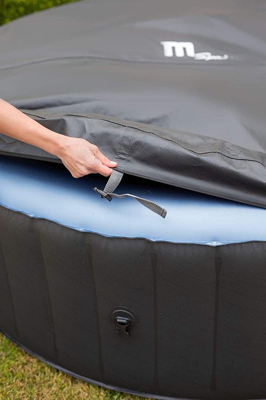 MSPA - Opblaasbare Jacuzzi voor 6 a 7 volwassenen - Luxe Spa 2026 - Verwarmde hottub met bubbels - Bubbelbad - Inclusief afstandsbediening, afdekzeil, schoonmaak filters, aansluitstuk, opblaasslang, verlichting en ingebouwde pomp - Jacuzzi - Welness