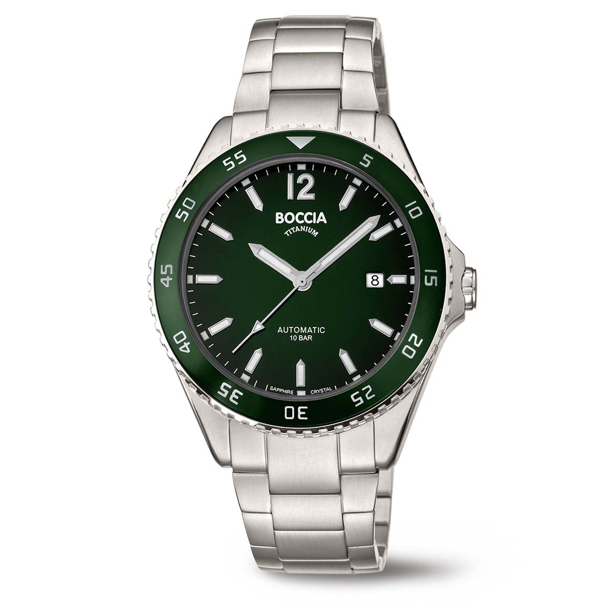 Boccia Titanium 3653-02 - Heren Horloge 42mm