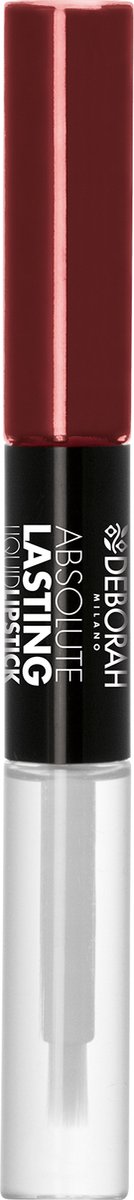 Deborah Milano Absolute Lasting Liquid Lipstick - 18 Plum - Duo lippenstift langhoudend - Donker Paars