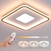 Plafonnière-60W vierkante LED plafondlamp dimbaar met 2.4G afstandsbediening